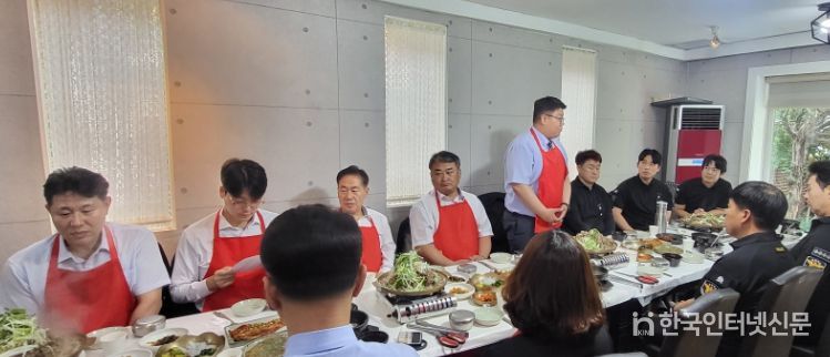 행정문화위 청원경찰과 오찬 간담회