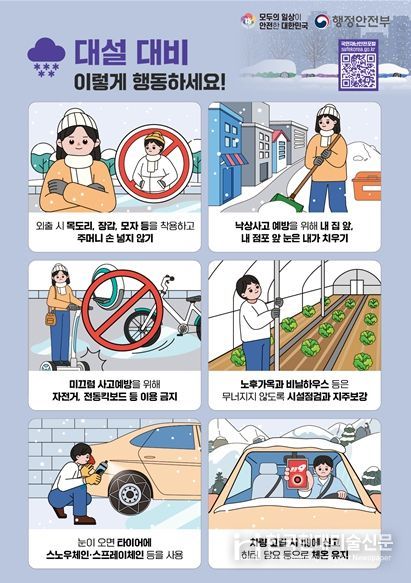 전북자치도, 겨울철 대설․한파 대비 비상근무체제 돌입