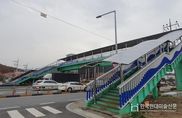 용인특례시 처인구 초현(삼계) 보도육교 대설예방시설 준공 모습