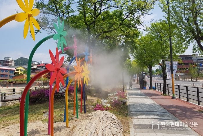 춘천시 쿨링포그 운영 사진