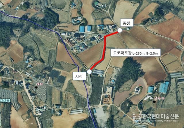 김제시 순동 전원마을 도로 확포장 공사“박차”