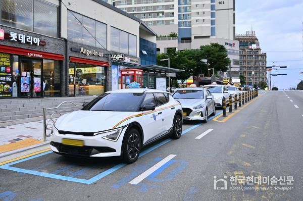 택시 지원 사업 관련(택시승강장 전경)