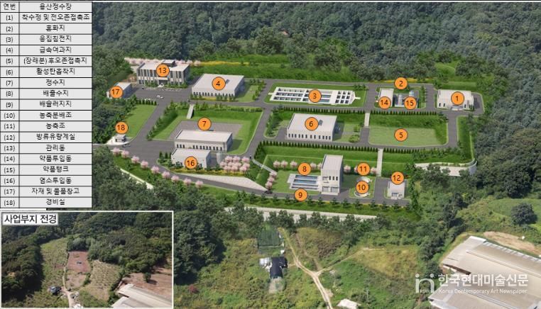 용산정수장 현대화사업 조감도