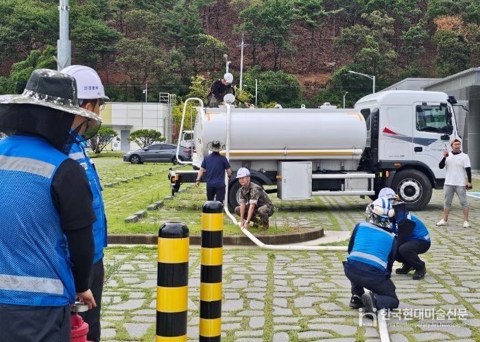 강릉 가뭄극복 민·관·군 따뜻한 협력 빛나