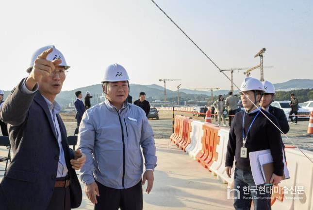 오세현 아산시장 센트럴시티 현장방문