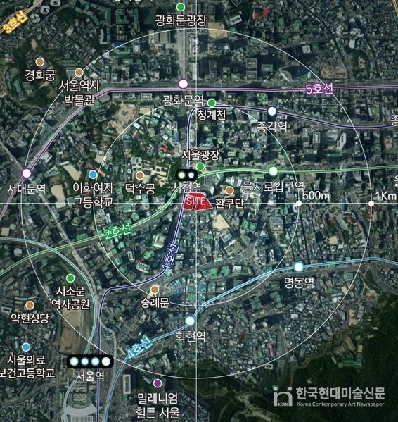 소공 지구단위계획구역 리모델링 사업 대상지 위치도