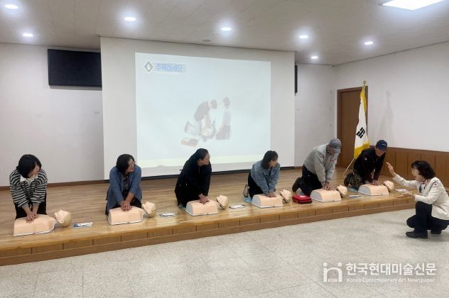 옹진군, 대청면 주민 대상 응급처치 교육 실시