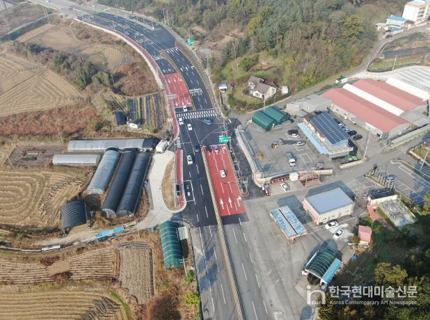 증평군 미암3리 평면교차로 신설