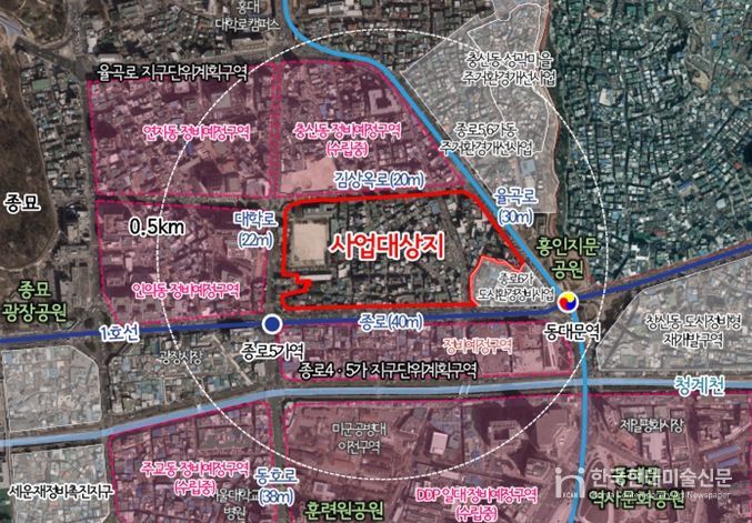 위치도 (효제동 292-2번지 일대)