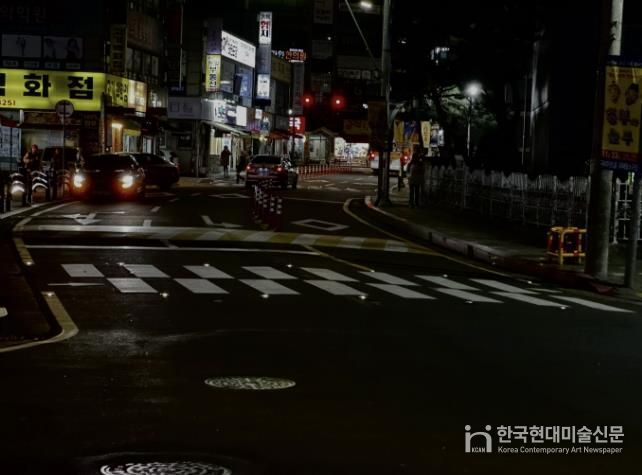 구리시 인창동, 아름마을 횡단보도 8개소에 발광 다이오드(LED) 바닥조명 설치 완료