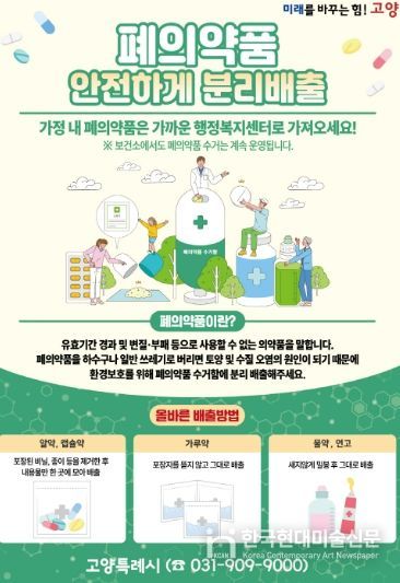 폐의약품 분리배출 안내문