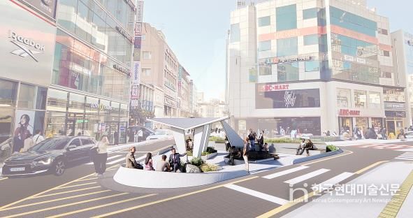 삼거리광장 조감도