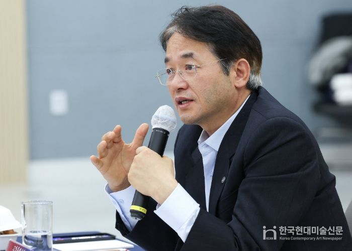 한국항공대·동국대 창업보육센터 입주기업 소통 간담회에서 발언 중인 이동환 고양특례시장