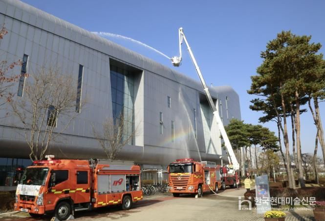 홍성소방서, 충남도청과 합동‘무각본 소방훈련’실시