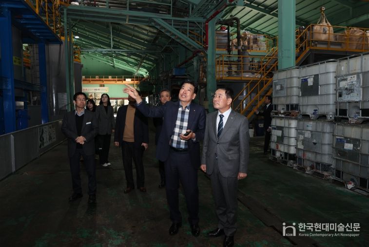 송기섭 진천군수, ㈜수정케미칼 찾아 현장 소통