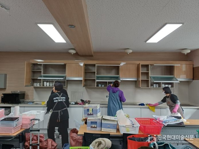 서산부춘중학교 가사실 정리 지원