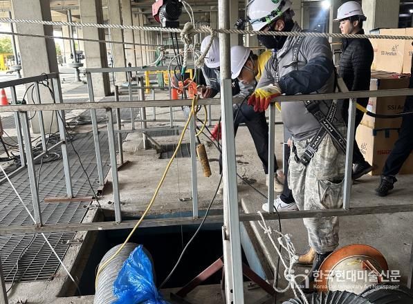 2025년 밀폐공간작업 현장점검 모습