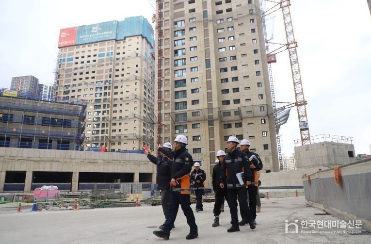 계양소방서, 겨울철 고층건축물 공사현장 대상 관서장 현장예찰