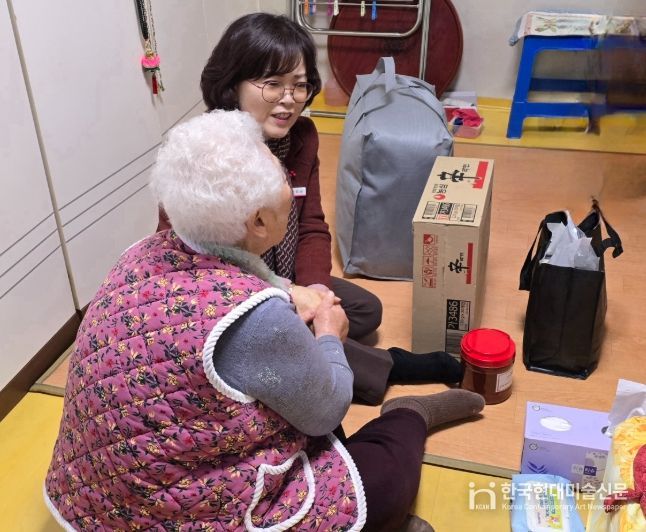 사회복지 대상자 가구 방문