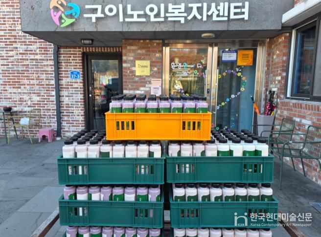 완주 구이노인복지센터 돌봄 어르신 요구르트 나눔