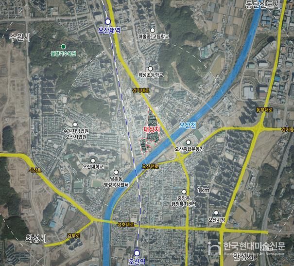 오산시, 궐동2구역 재개발사업 정비계획 결정 및 정비구역 지정