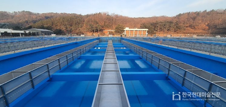 매곡정수장 침전지 개량 후