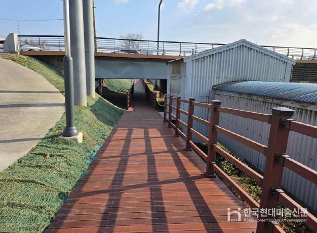 전천 제방길 연결