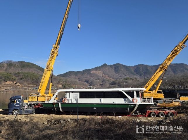친환경 전기도선 ‘정지용호’ 대청호 첫발 내딛다!