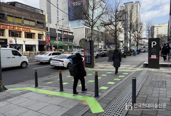 이태원역 일대 공공디자인 파일럿 프로젝트 현장(그린세이프브릿지_주간)