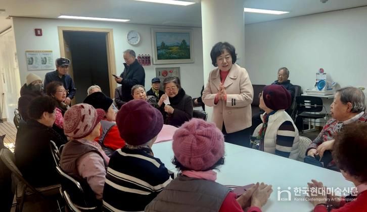 세교죽미마을8단지아파트 경로당 방문 모습