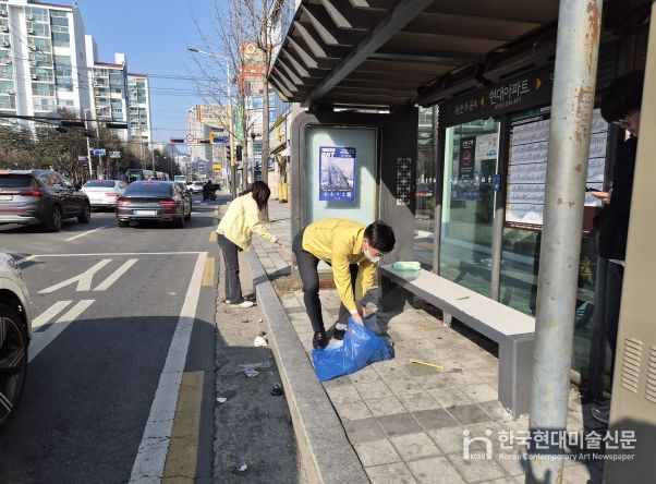전주시 설 명절 대비 ‘시내버스 승강장’집중 환경정비 실시