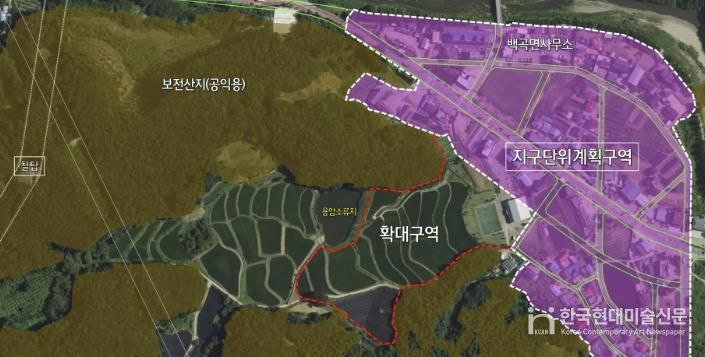 전원주택 단지 위치도