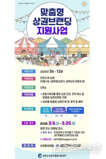 인천시, 상권별 맞춤 전략 만든다…상권브랜딩 지원사업 추진