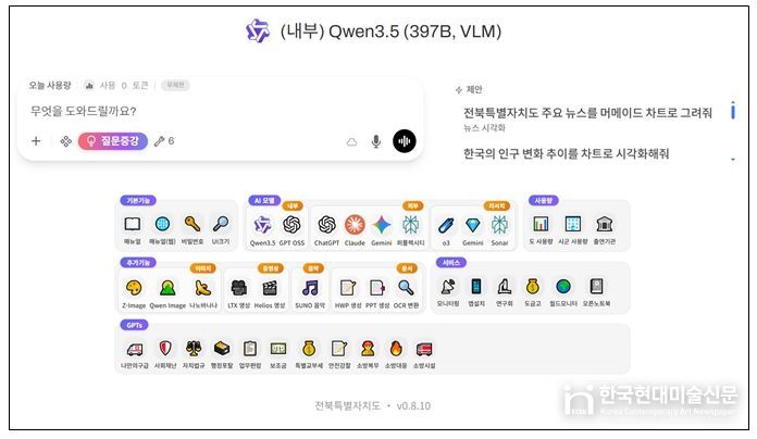 전북도 생성형 AI 시스템 ‘전북AI'