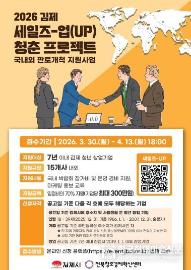 김제시,「세일즈-업(UP) 청춘 프로젝트」본격 가동