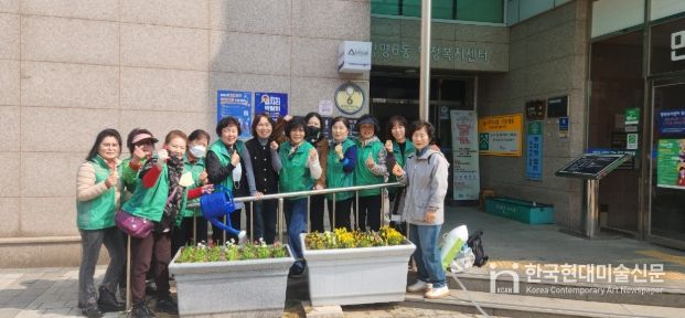 광명6동, 봄꽃 220본 식재로 ‘화사한 봄맞이’