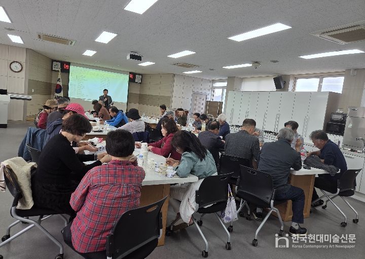 13일 농업기술센터에서 농작업 안전 컨설팅 교육 모습